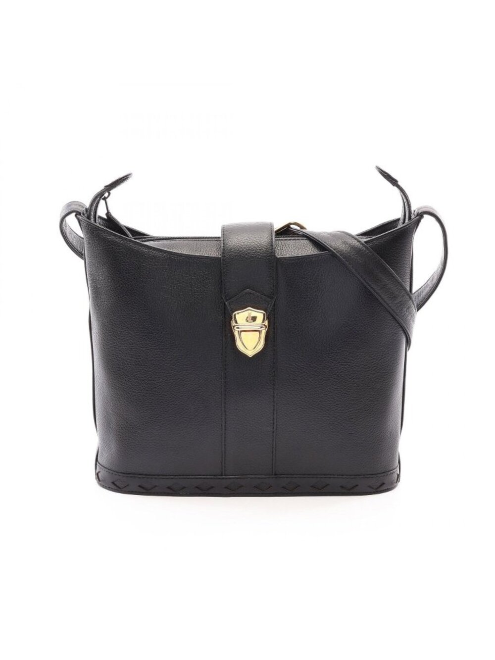 Saint Laurent Shoulder Bag Black Leather